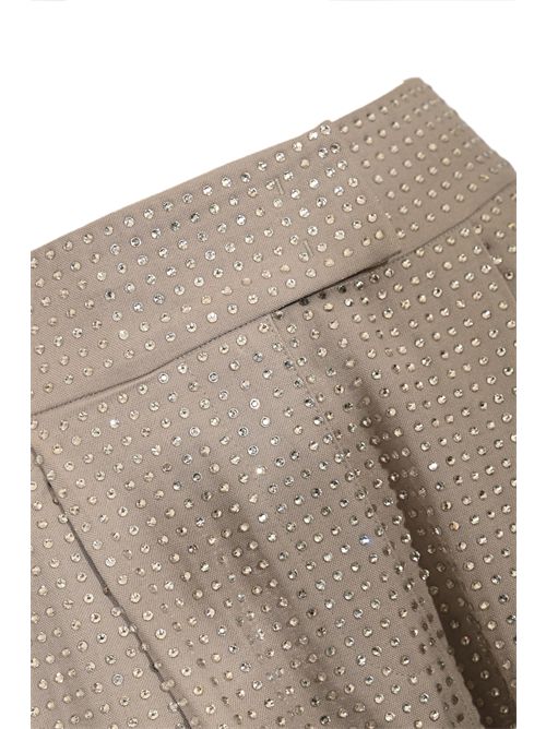 Pantaloni gamba ampia Patre in misto viscosa con strass PINKO | 103549 A287I30